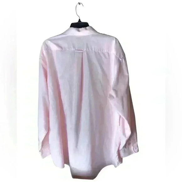 Stanford Oxford Dress Shirt Men's Size Big & Tall Neck 19 Wrinkle-Free Pocket - Picture 2 of 6